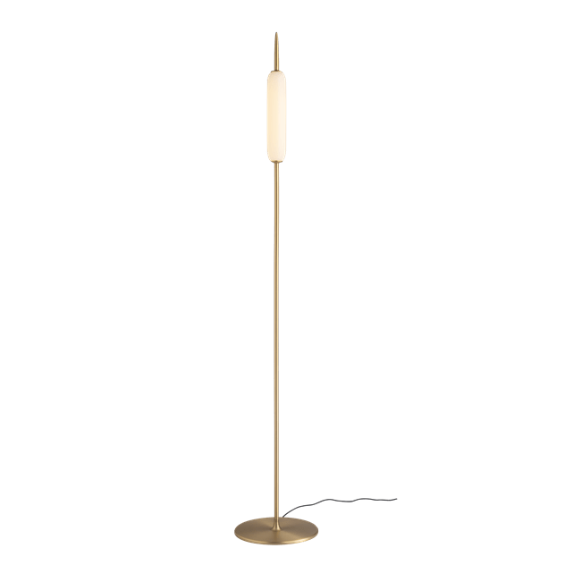 Dunhammer Floor Lamp (Pale Brass)